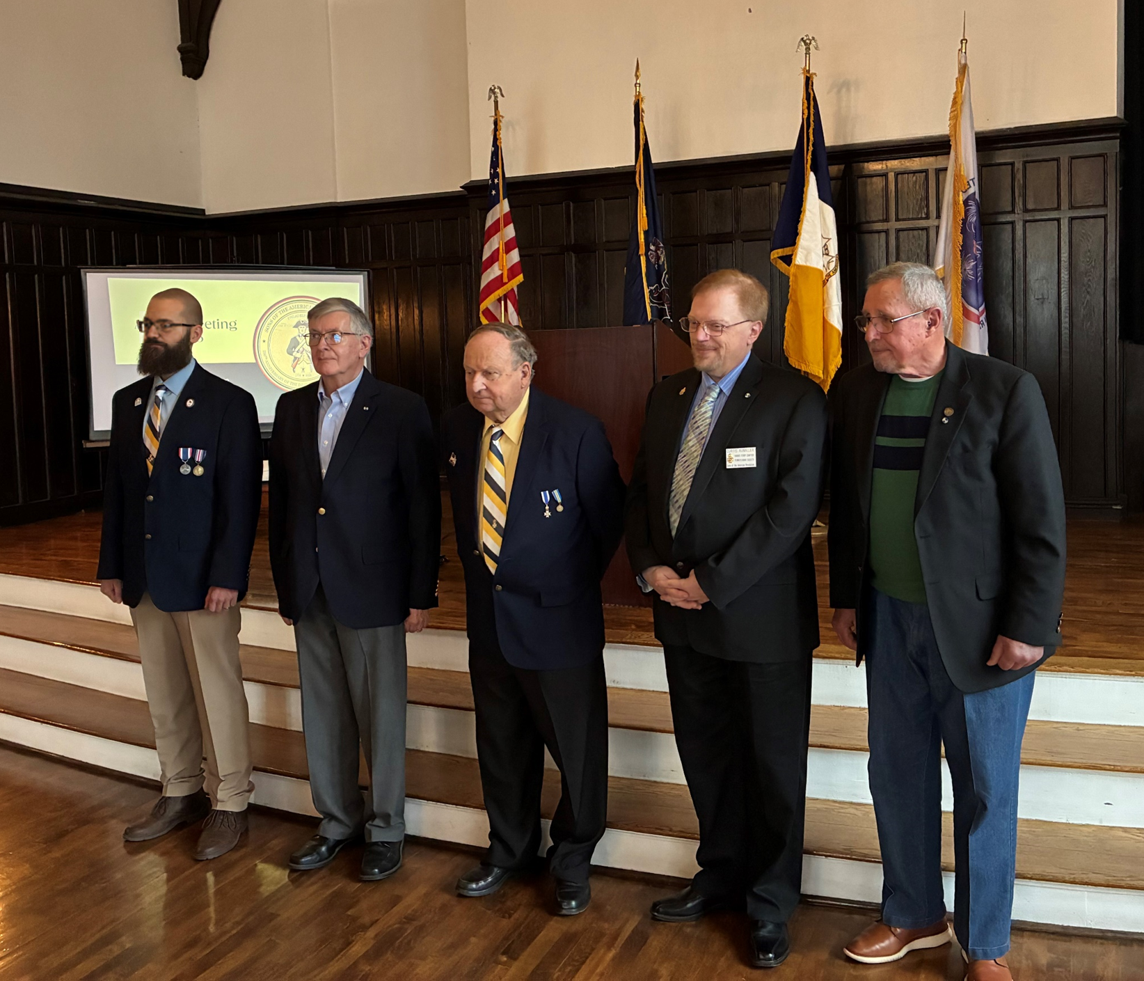 2026 Harris Ferry Chapter SAR Officers:  Lemon, Lute, Boyarski, Aumiller, Coburn